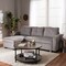 Baxton Studio Lianna Modern Light Grey Upholstered Sectional Sofa 143-8759 - alternate 7
